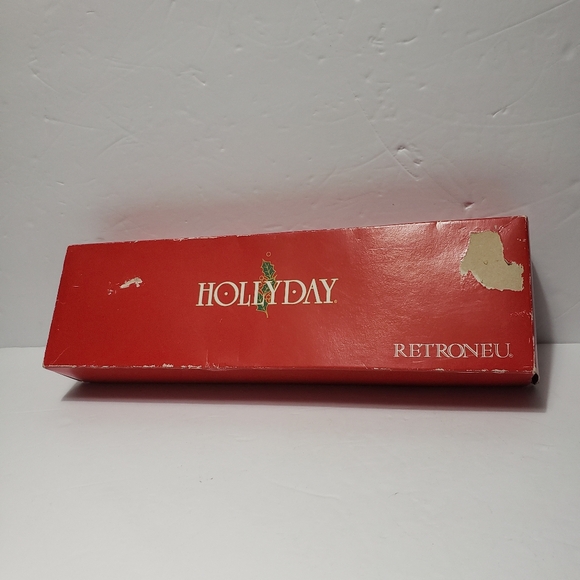 NEW! RETRONEU Holliday 24K Gold Plate Christmas Flatware Stuffing Spoon 13" - Picture 6 of 7